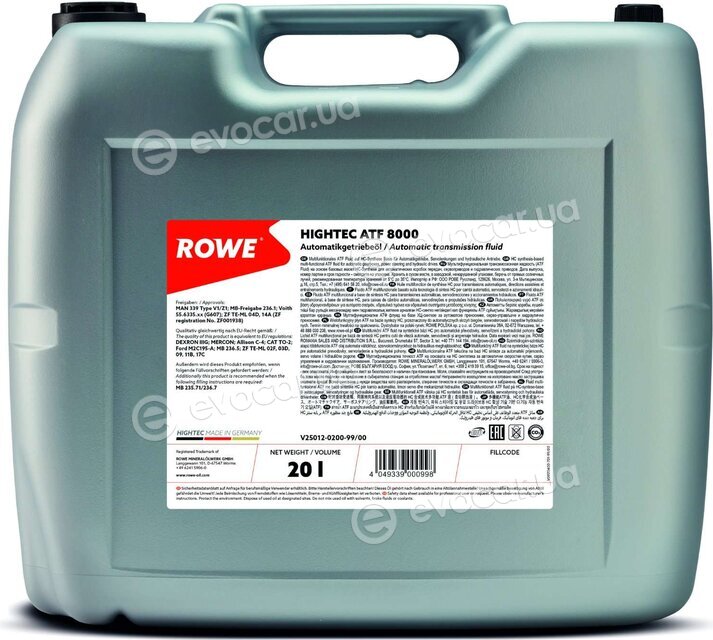 Rowe 25012-0200-99
