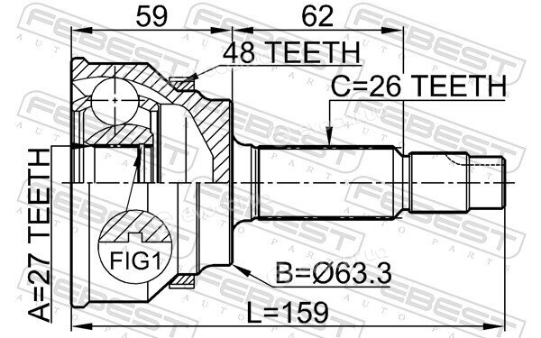 Febest 0110-061A48