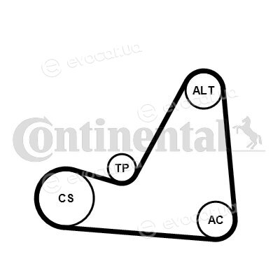 Continental 6PK1070K3