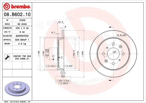 Brembo 08.B602.10