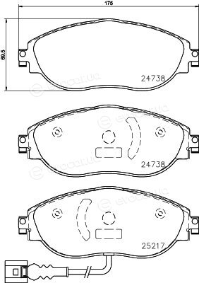 Hella Pagid 8DB 355 021-971