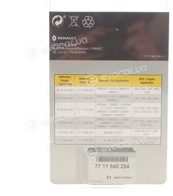 Renault / Nissan 7711940254