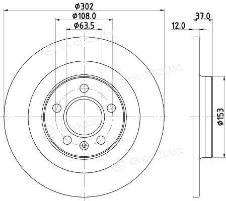 Hella Pagid 8DD 355 132-121