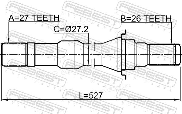 Febest 1012-V250ATRH
