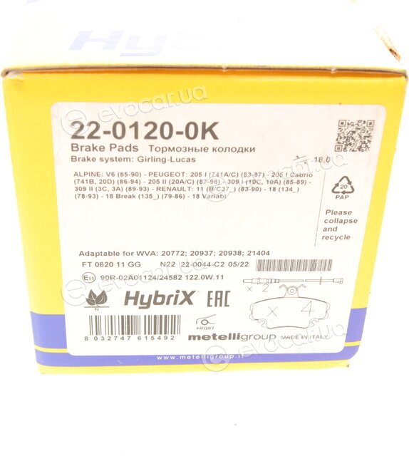 Metelli 22-0120-0K