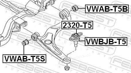 Febest VWAB-T5B