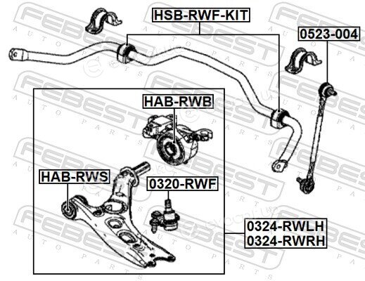 Febest HSB-RWF-KIT