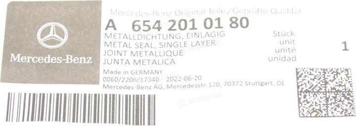 Mercedes-Benz A654 201 01 80