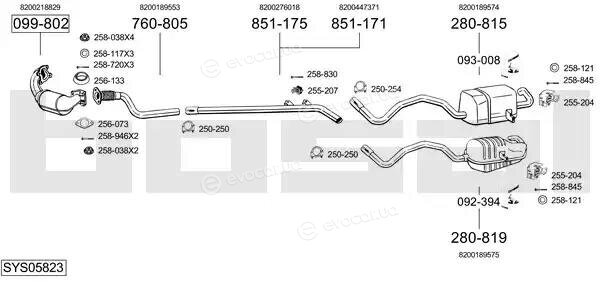 Bosal SYS05823