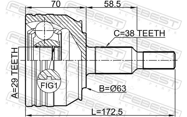 Febest 2310-T5WD