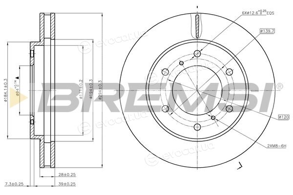 Bremsi CD7818V