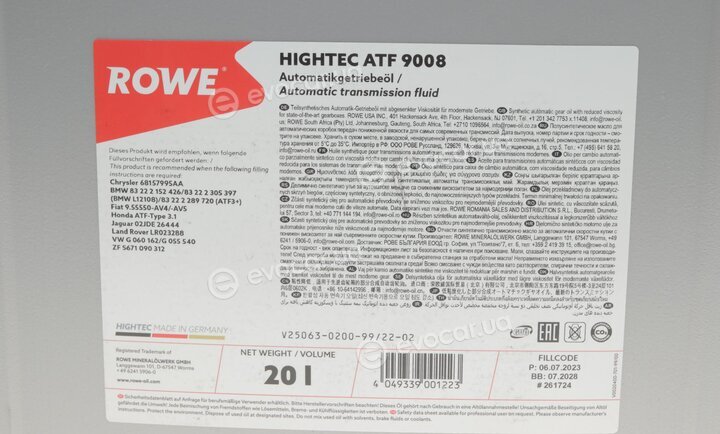 Rowe 25063-0200-99