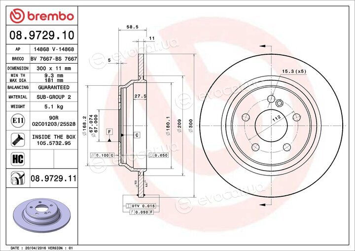 Brembo 08.9729.11