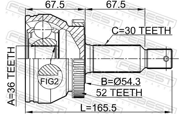 Febest 1210-SFCLA52