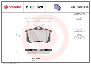 Brembo P 85 020X