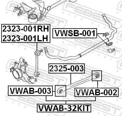 Febest VWAB-32KIT