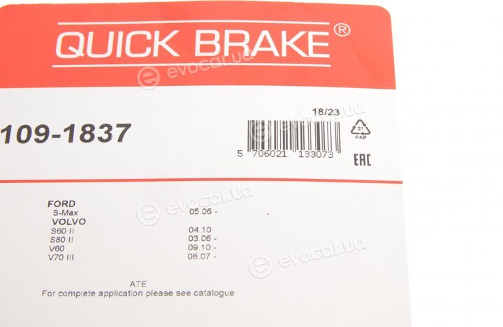 Kawe / Quick Brake 109-1837