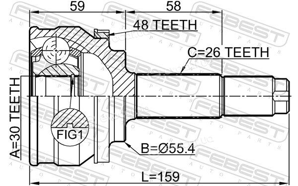 Febest 1510-004A48