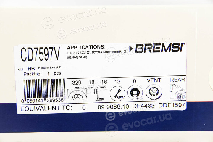 Bremsi CD7597V