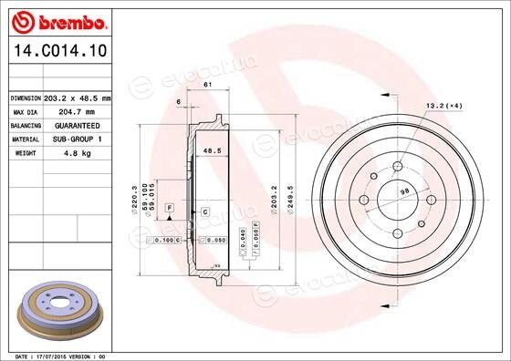 Brembo 14.C014.10