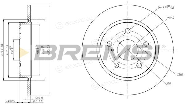 Bremsi CD7645S