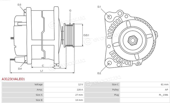 AS A3123(VALEO)