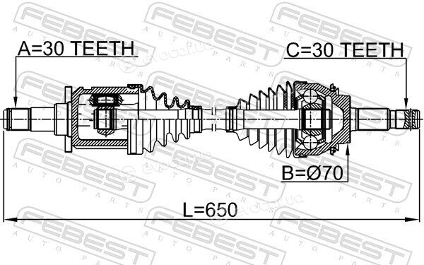 Febest 0114-GUN126
