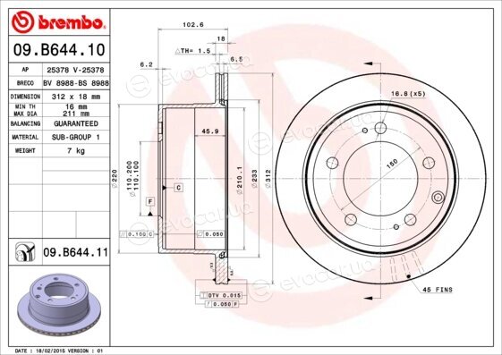 Brembo 09.B644.11