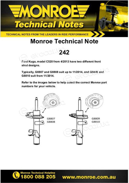 Monroe G8809