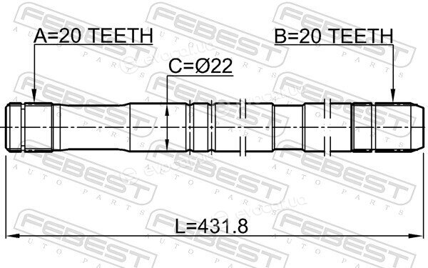 Febest 0712-RM413LH