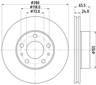 Hella Pagid 8DD 355 132-141