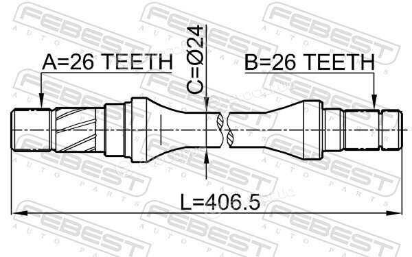 Febest 0512-626GD