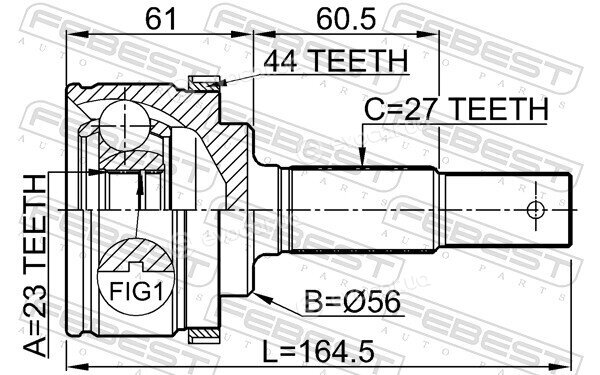 Febest 0210-P12QG16A44