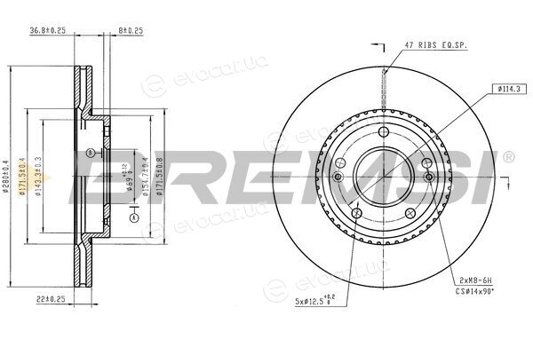 Bremsi CD9042VLS