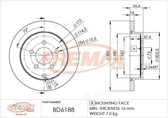 Fremax BD-6188