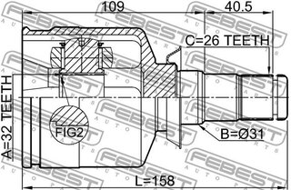 Febest 1911-R58LH