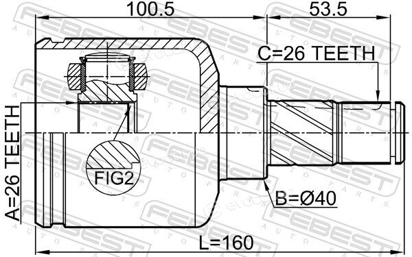 Febest 3511-NL32WDMTLH