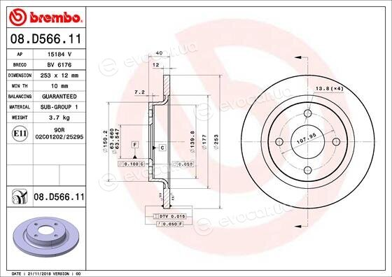 Brembo 08.D566.11