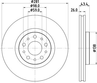 Hella Pagid 8DD 355 132-131