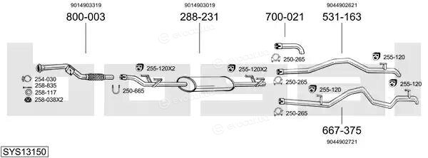 Bosal SYS13150