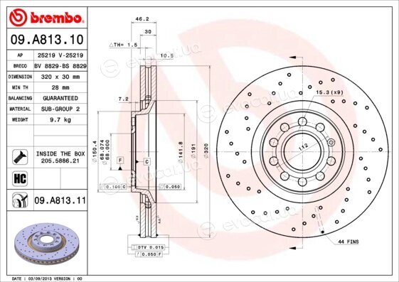 Brembo 09.A813.11