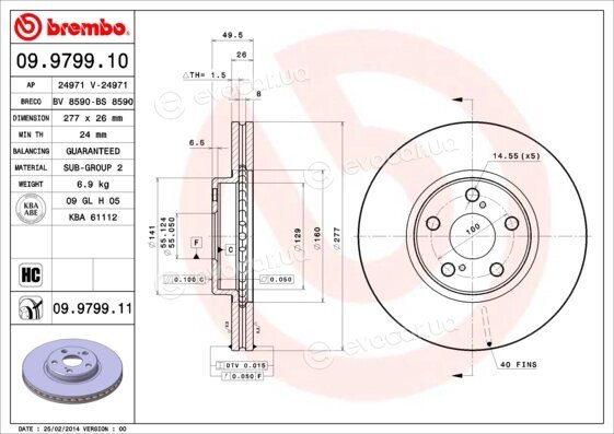 Brembo 09.9799.10