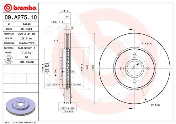 Brembo 09.A275.10