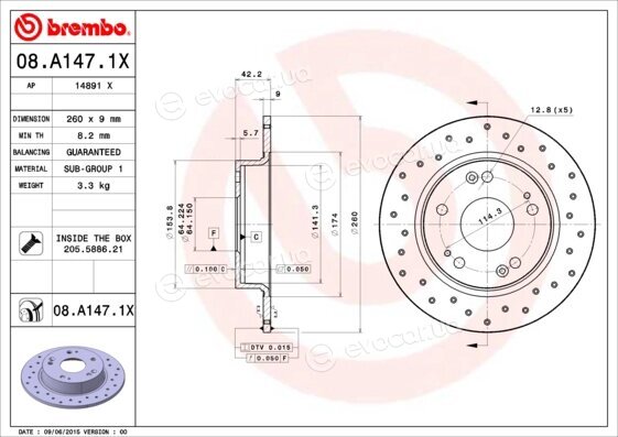 Brembo 08.A147.1X