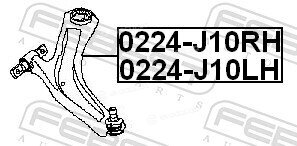 Febest 0224-J10LH