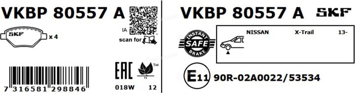 SKF VKBP 80557 A