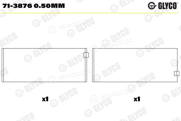 Glyco 71-3876 0.50mm