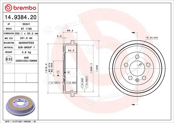 Brembo 14.9384.20