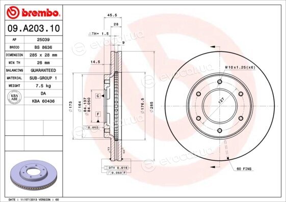 Brembo 09.A203.10