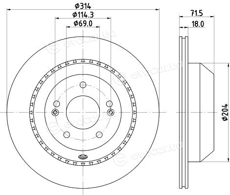 Hella Pagid 8DD 355 131-881